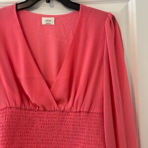 Aritzia Wilfred Wistful Blouse - Candy Drop (Pink) - Size Medium